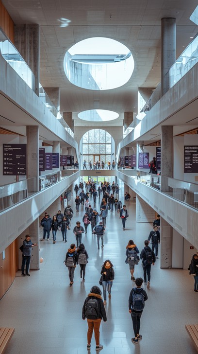 Atrium Paths Free Modern Atrium Bustle Image - Architecture, People, Atrium ...