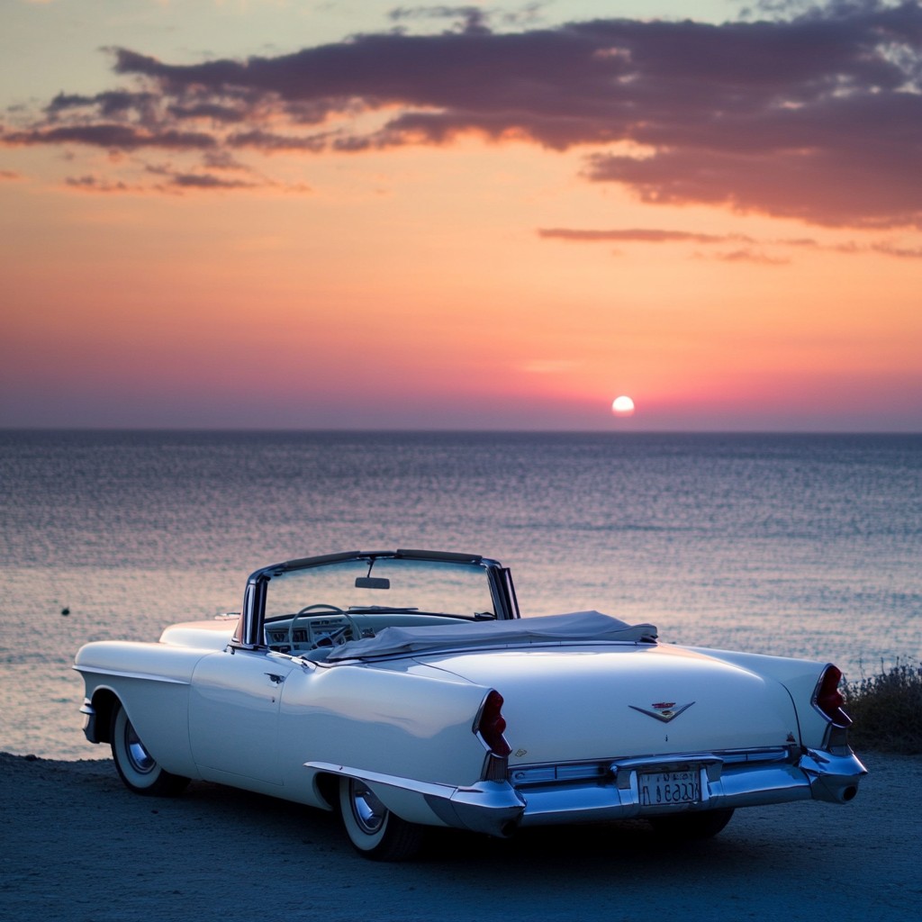 Free Vintage car sunset Image - Sunset, Vintage, Convertible | Download ...
