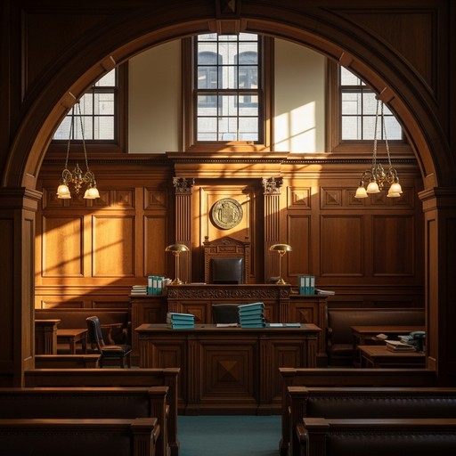 Free Majestic Courtroom Interior Image - Courtroom, Judicial, Mahogany ...