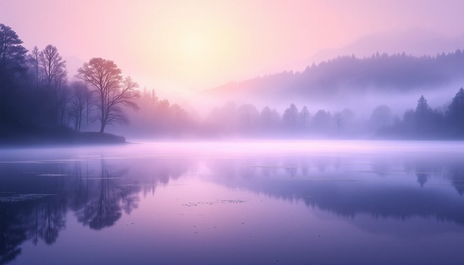 Free Misty lake sunrise Image - Sunrise, Lake, Mist | Download at StockCake