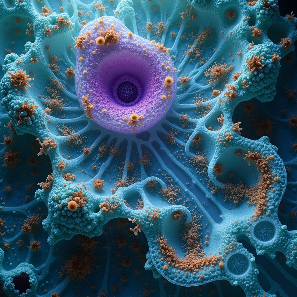 Free Translucent Cellular Tapestry Image - Cellular, Microscopic ...