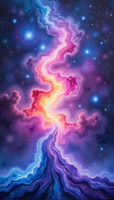 Violet Transforms Free Celestial Violet Emergence Image - Nebula, Cosmic, Watercolor ...