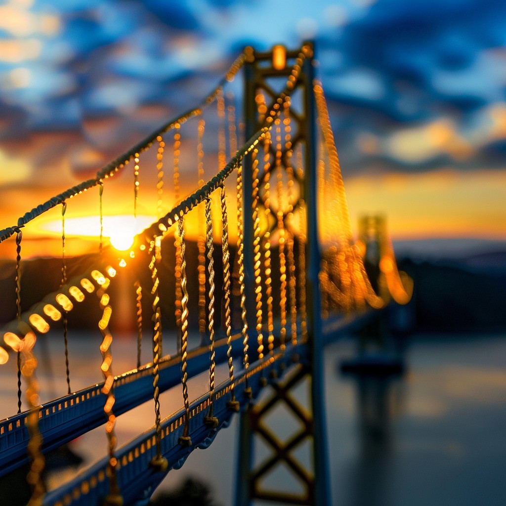 Free Sunset Bridge View Image - Sunset, Bridge, Sky | Download at StockCake