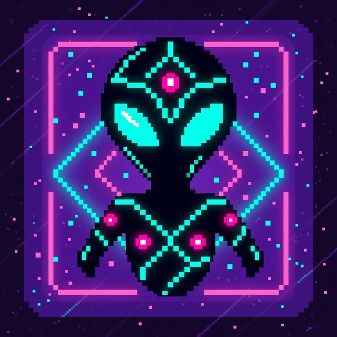 Free Cosmic Pixel Oracle Image - Alien, Oracle, Pixelart | Download at ...