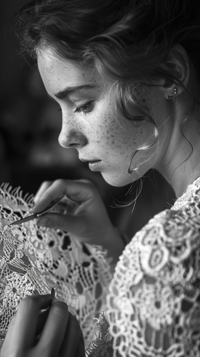 Free Intricate Lace Crafting Image - Crafting, Woman, Lace | Download ...