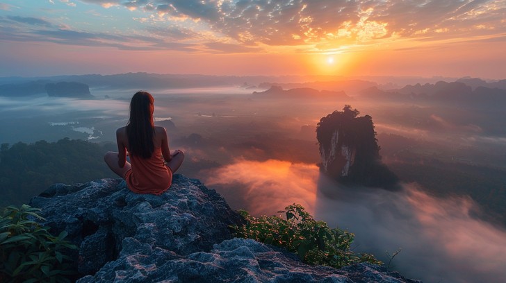 Free Sunrise Meditation Bliss Image - Sunrise, Meditation, Tranquility ...