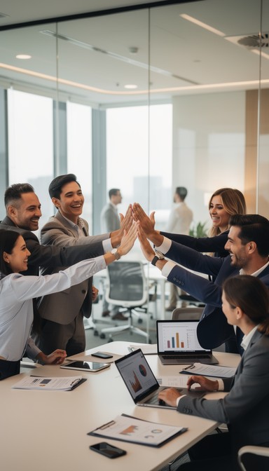 Spectaular Team Work Free Joyful Team Celebration Image - Celebration, Office, Team ...