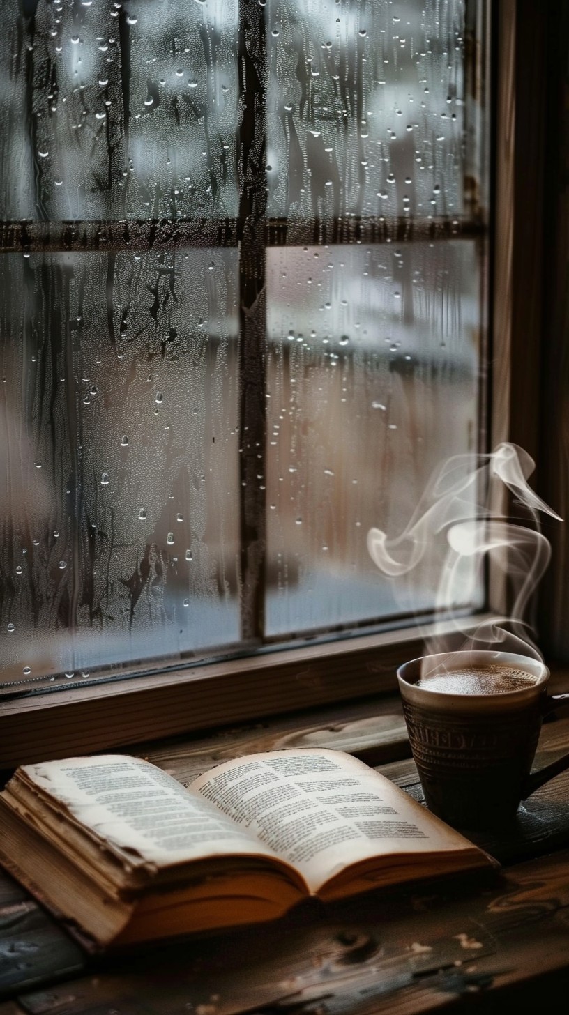 Free Rainy Day Reading Image - Rainy, Window, Book | Download at StockCake