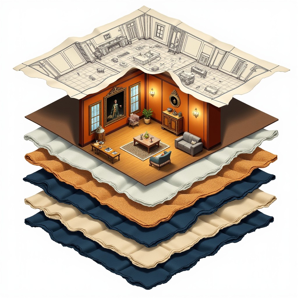 Free Design Layers Revealed Image - Isometric, Blueprint, Interior ...