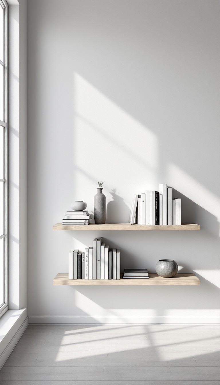 Free Minimalist Floating Shelves Image - Shelves, Bookshelf, Books ...
