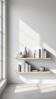 Free Minimalist Floating Shelves Image - Shelves, Bookshelf, Books ...