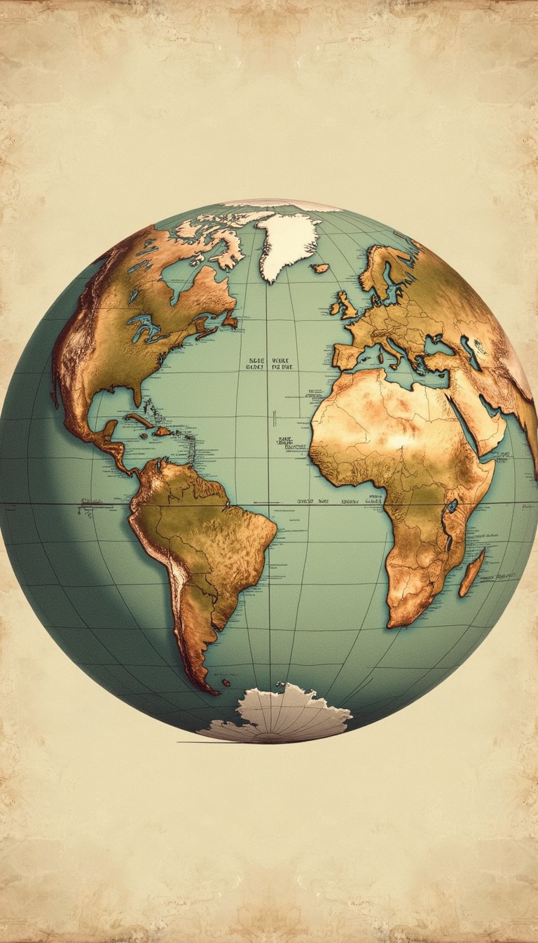 Free Vintage Earth Globe Image - Earth, Globe, Vintage | Download at ...