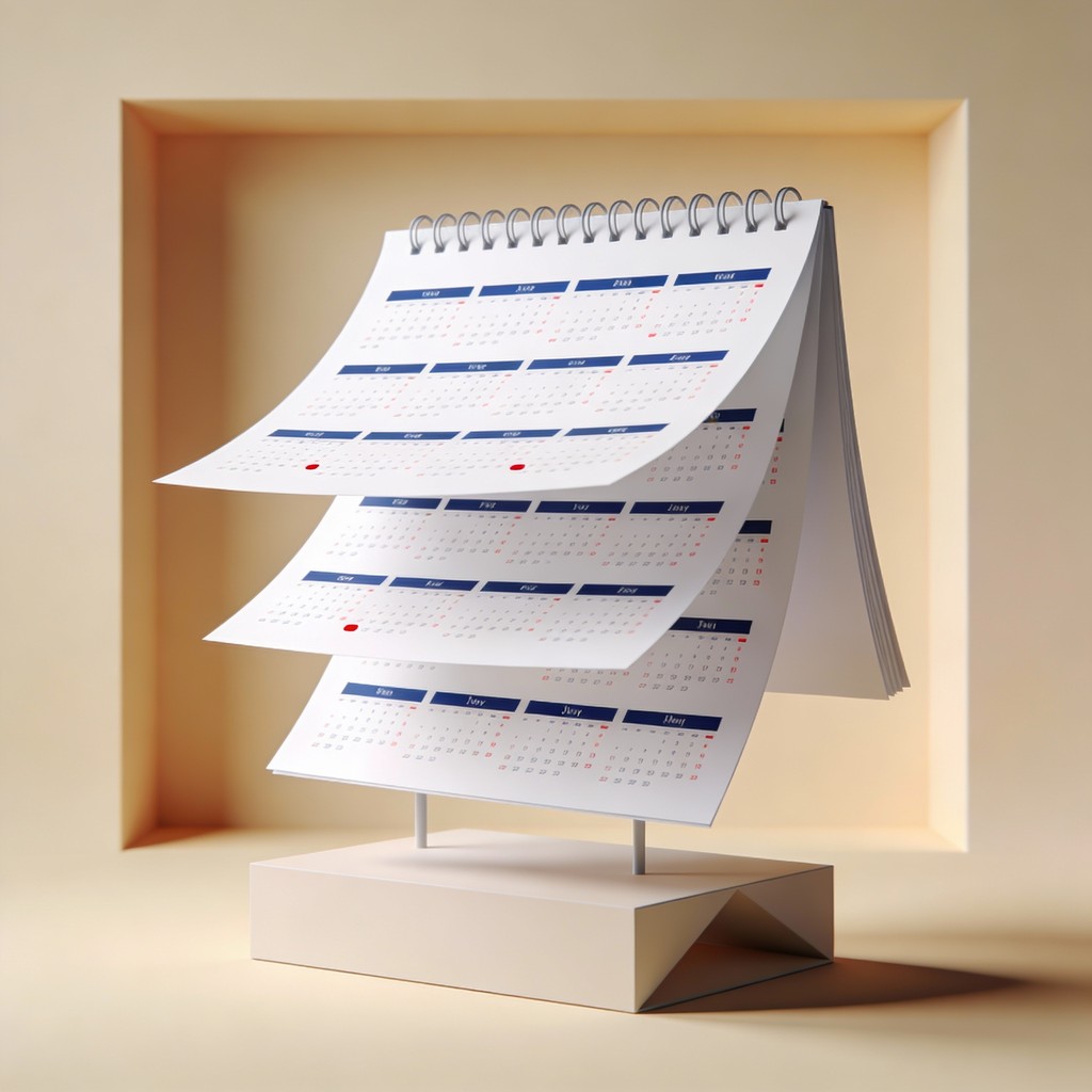 Free Floating Calendar Design Image - Calendar, Minimalist, 3d ...
