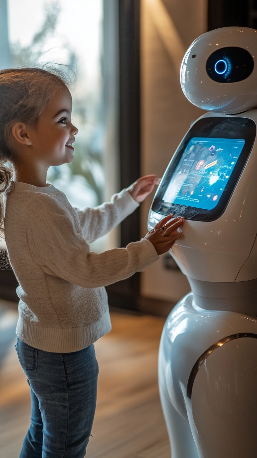 Free Child meets robot Image - Child, Robot, Technology | Download at ...