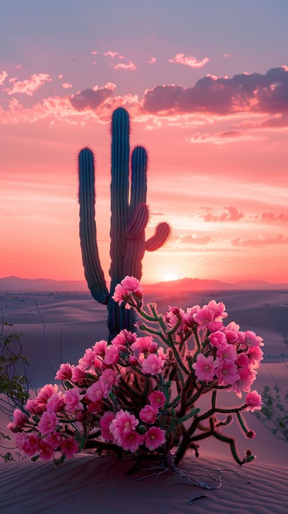 Free Desert Sunset Bloom Image - Desert, Sunset, Cactus | Download at ...