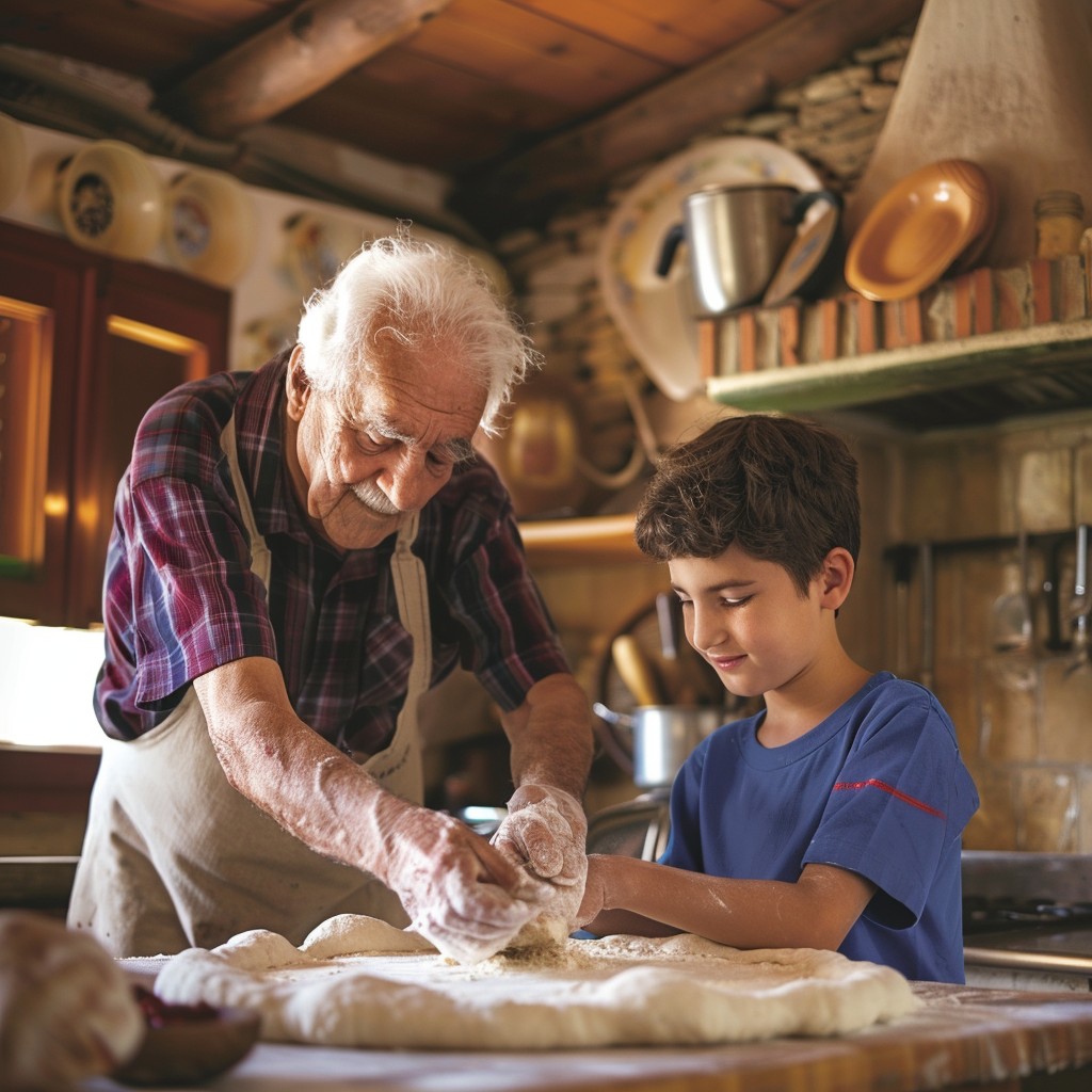 Free Baking with Grandpa Image - Baking, Kitchen, Grandfather ...