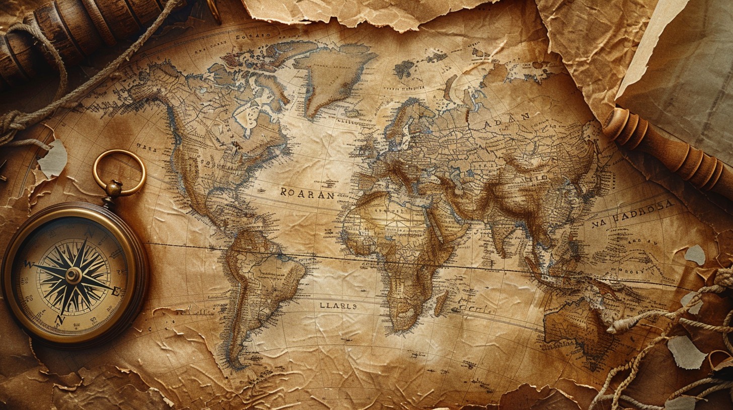 Map Photo Free Vintage World Map Image - Map, World, Vintage | Download at StockCake