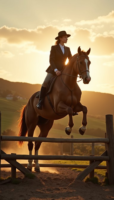 Free Golden Hour Ride Image - Equestrian, Horseback, Countryside ...