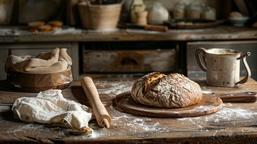 Free Rustic Bread Table Image - Bread, Rustic, Kitchen | Download at ...