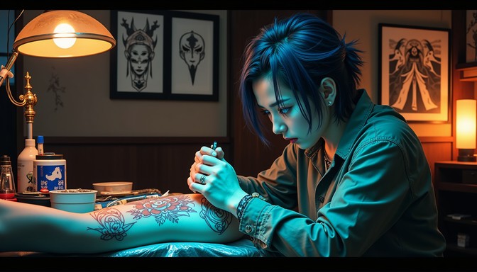 Free Artistic Ink Session Image - Tattoo, Artist, Anime | Download at ...
