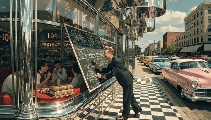 Free Retro Math Lesson Image - Vintage, Retro, 1950s | Download at ...