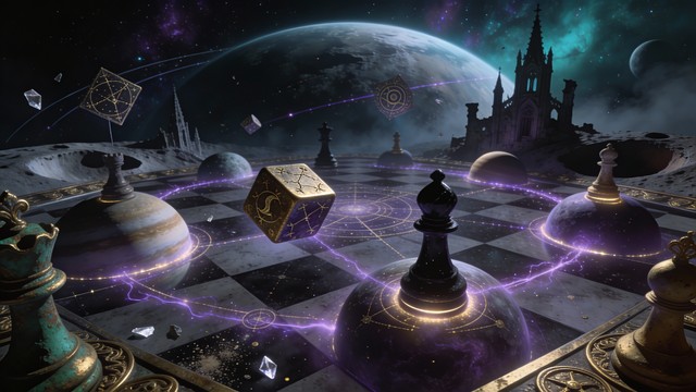 Free Cosmic Chess Game Image - Chess, Cosmos, Space | Download at StockCake