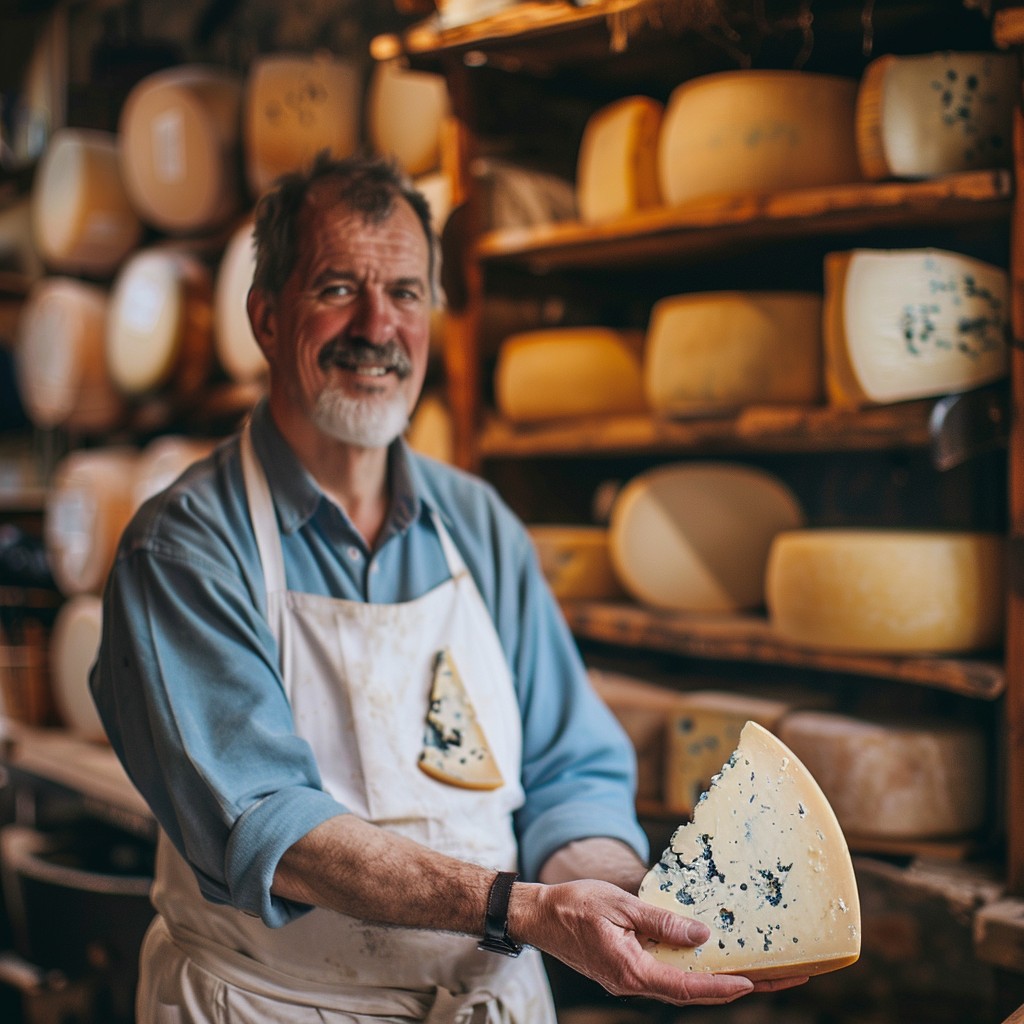 Free Cheesemaker Holding Cheese Image - Cheesemaker, Cheese, Artisan ...
