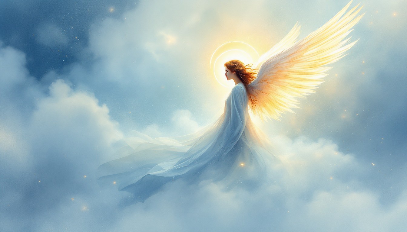 Free Celestial Angel Ascending Image - Angel, Celestial, Divine ...
