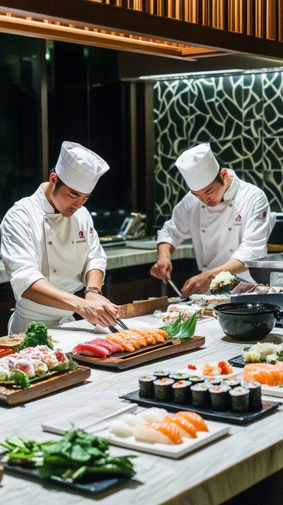 Free Chefs preparing sushi Image - Chefs, Sushi, Sashimi | Download at ...