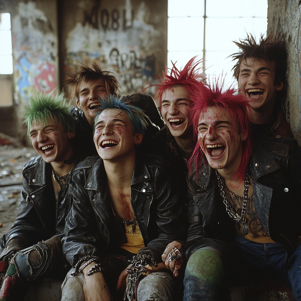 Free Joyful punk friends Image - Punk, Joy, Laughter | Download at ...