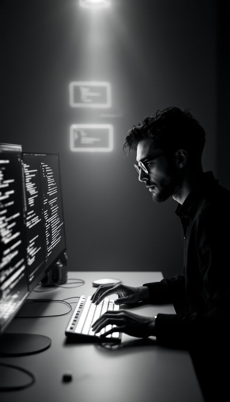 Free Nocturnal Code Creator Image - Developer, Coding, Programming ...
