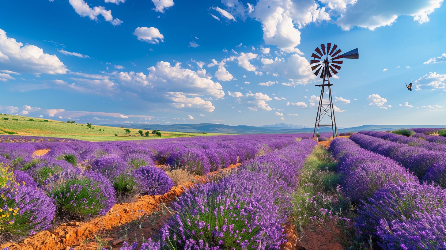 Free Lavender Field Bliss Photo - Lavender, Field, Windmill | Download ...