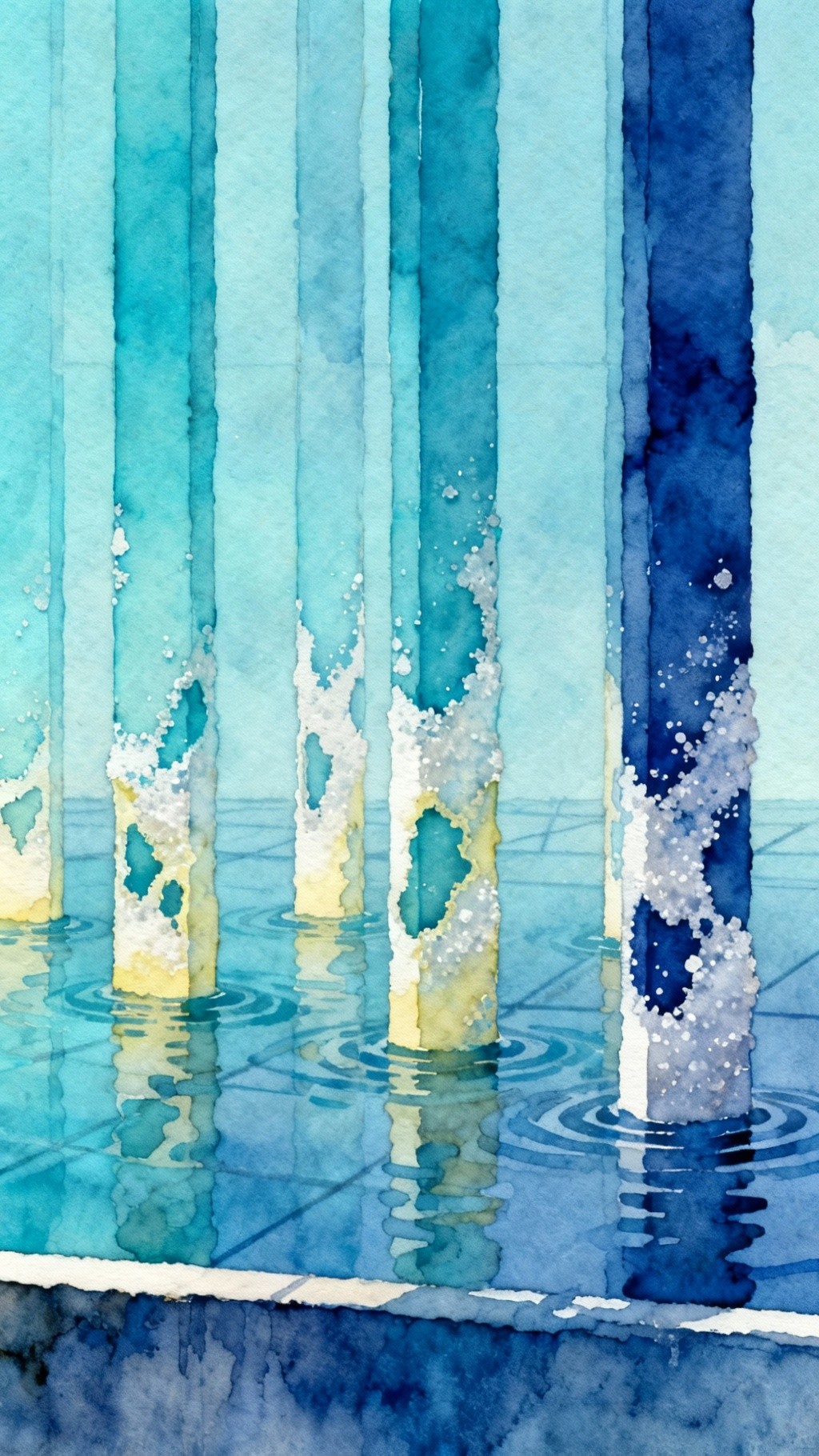 Free Rising Data Columns Image - Watercolor, Abstract, Minimalist ...