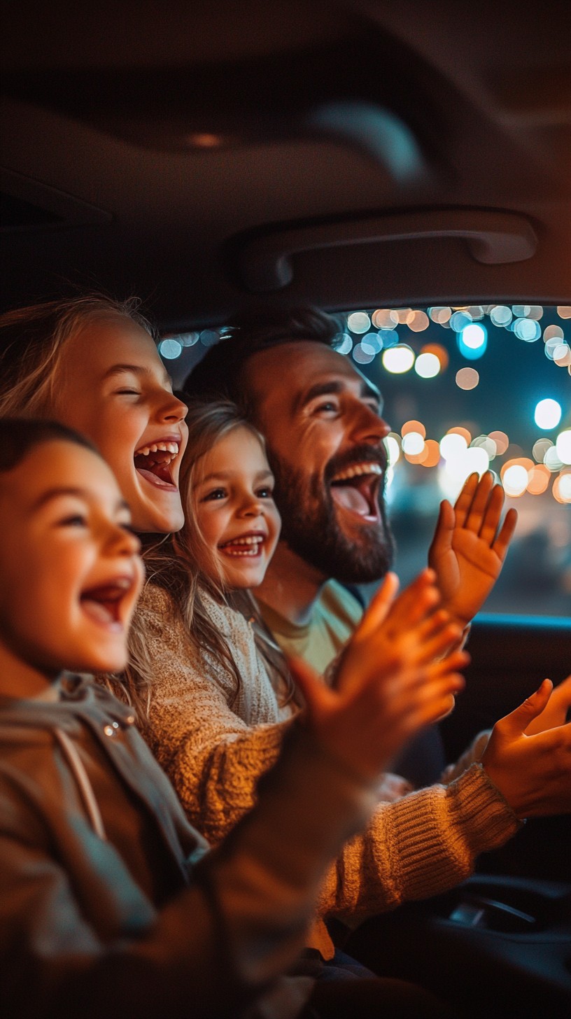 Free Joyful family ride Image - Family, Car, Joy | Download at StockCake