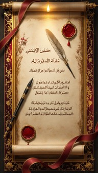 Free Ornate Arabic Parchment Image - Calligraphy, Parchment, Scroll ...