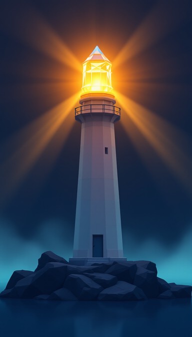 Free Beacon Through Fog Image - Lighthouse, Beacon, Lowpoly | Download ...