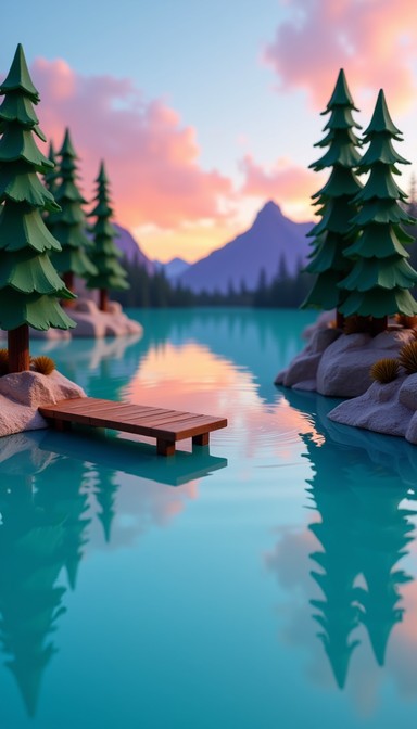 Free Tranquil Mountain Lake Image | Download at StockCake