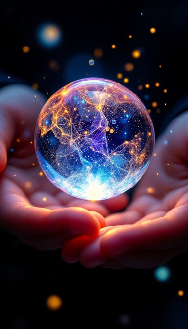 Free Glowing Orb Held Image | Download at StockCake