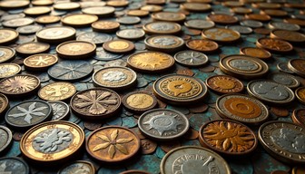 Free Metallic Scale Pattern Image - Metallic, Coins, Texture | Download ...