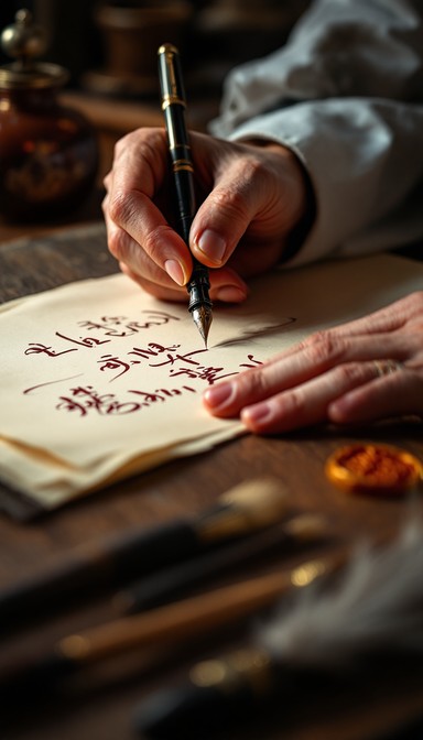 Free Elegant Pen Script Image - Calligraphy, Penmanship, Parchment ...