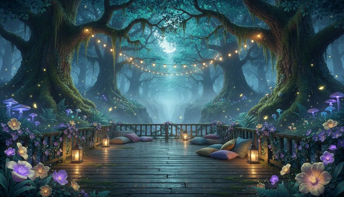 Free Enchanted Forest Pathway Image - Enchanted, Forest, Dock ...
