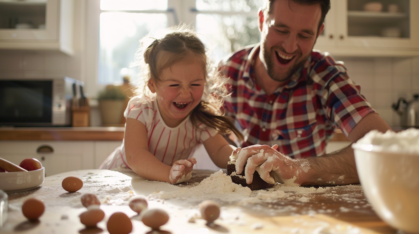 Free Joyful Baking Fun Image - Baking, Laughter, Kitchen | Download at ...