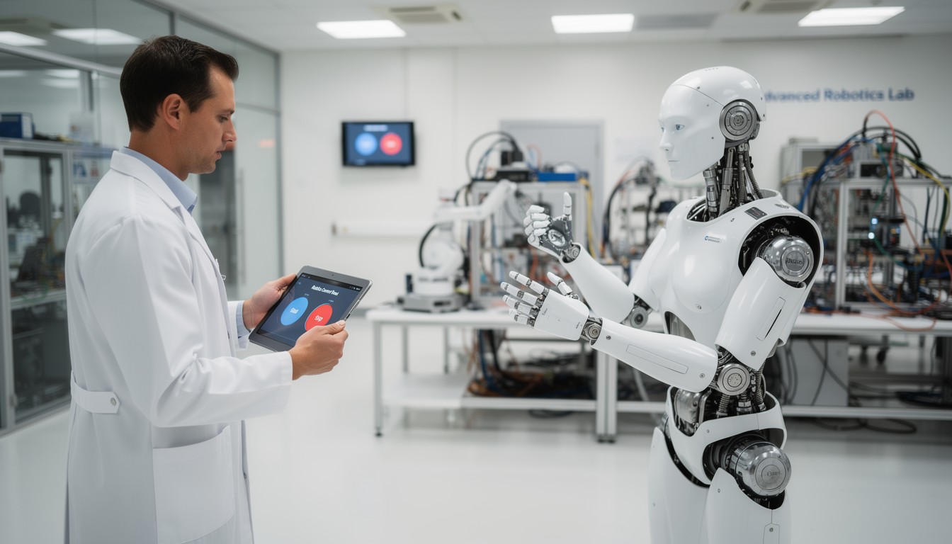 Free Human Robot Interaction Image - Robot, Scientist, Laboratory ...