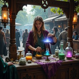 Fantasy Tea Merchant Free Magical potion merchant Image - Fantasy, Magical, Potions ...