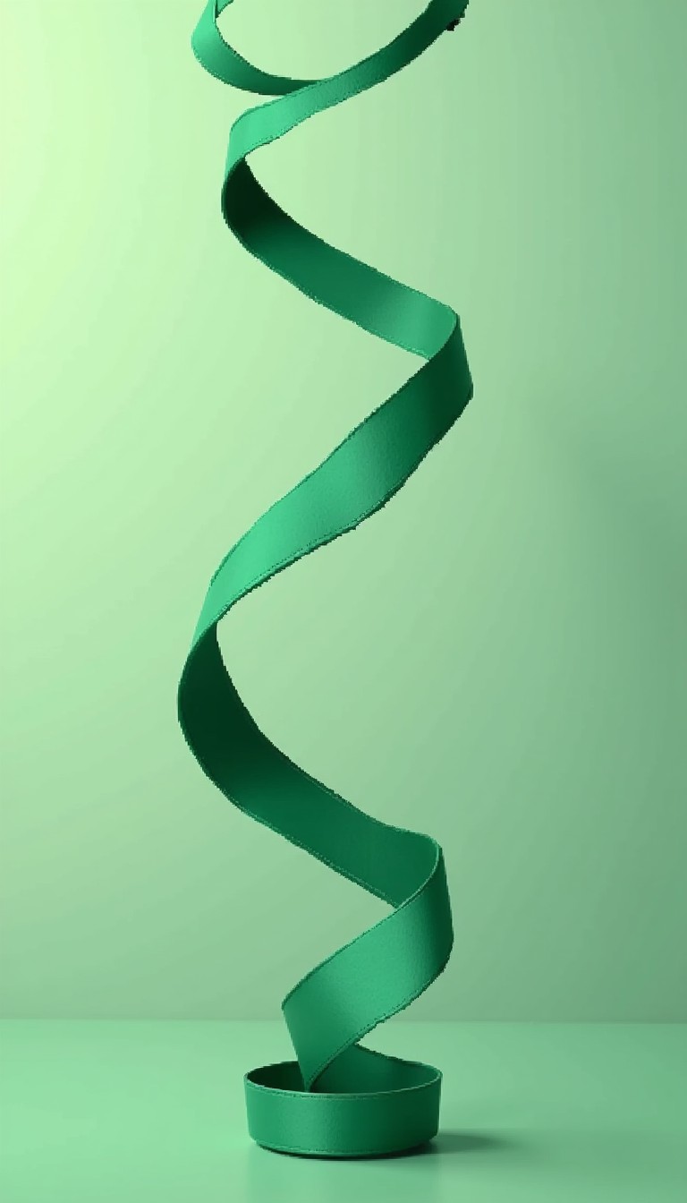 Free Spiraling Green Ribbon Image - Ribbon, Green, Spiral | Download at ...