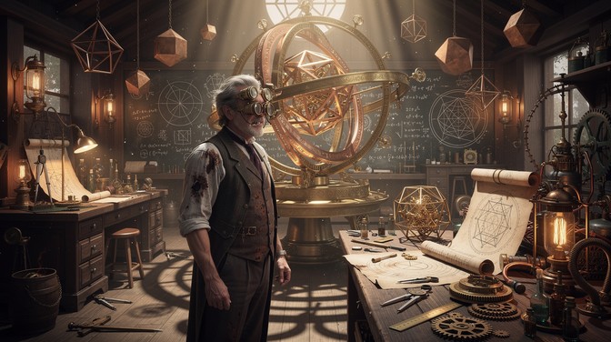 Free Steampunk Celestial Workshop Image - Steampunk, Inventor, Workshop ...