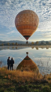 Free Balloon Reflection Beauty Image - Balloon, Reflection, Lake ...