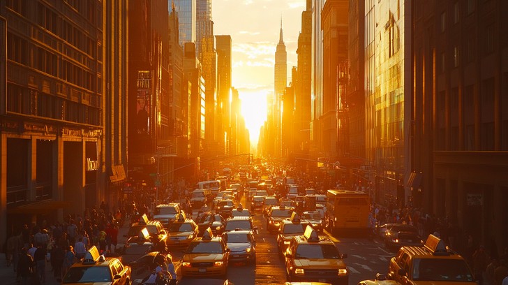 Free Sunset city traffic Image - Sunset, Traffic, City | Download at ...