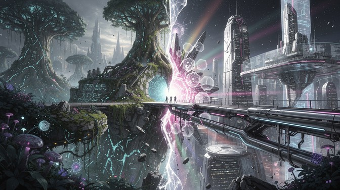 Free Worlds Collide Dramatically Image - Scifi, Dimensional, Rift ...