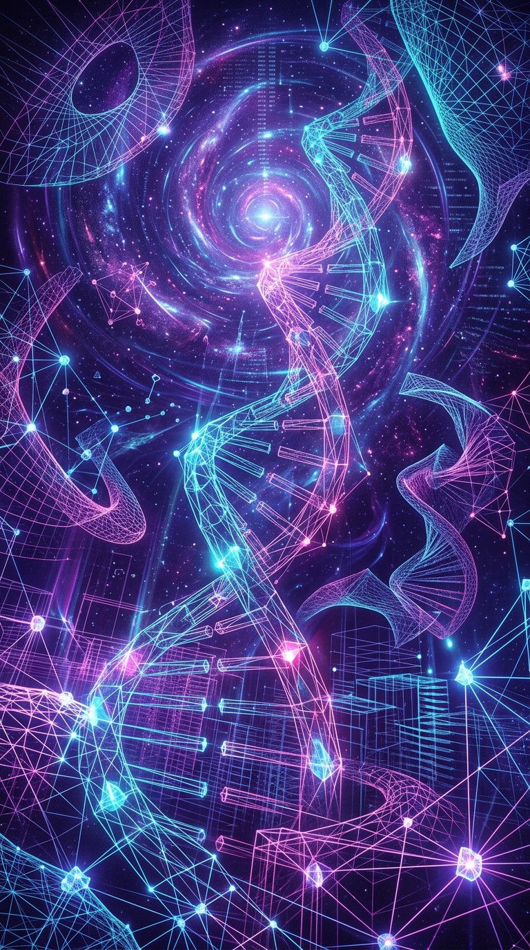 Free Digital Cosmic Helix Image - Wireframe, Digital, Cosmic | Download ...
